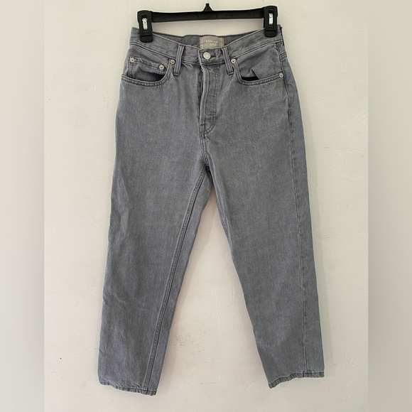 Everlane gray the90’s cheeky organic cotton size 26 Straight Leg Jeans for Women - Picture 5 of 13